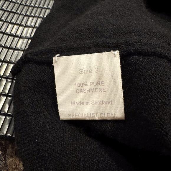 NWT Belinda Robertson Sweater Cashmere Old Money Quiet Luxury Cozy Black Small - Picture 5 of 8